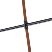 Imagine Lampa suspendată metal-ulei LED 75W 5250Lm 3000K 1400X60X1200mm neagră Arte Illumina Linea