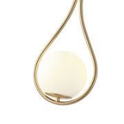 Imagine Lumină suspendată metal-sticlă unică 1XE27 max 15W 210X150X1490mm alb-bronz Arte Illumina Orba