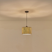 Imagine Lampa suspendată Pampas cu un singur bec 1xE27 max 15W Ø250x1260mm crem Arte Illumina AENON