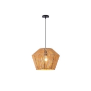 Imagine Lampa suspendată RATTAN SINGLE LIGHT 1XE27 MAX 15W 410X1320mm Culoare maro Arte Illumina VENTO