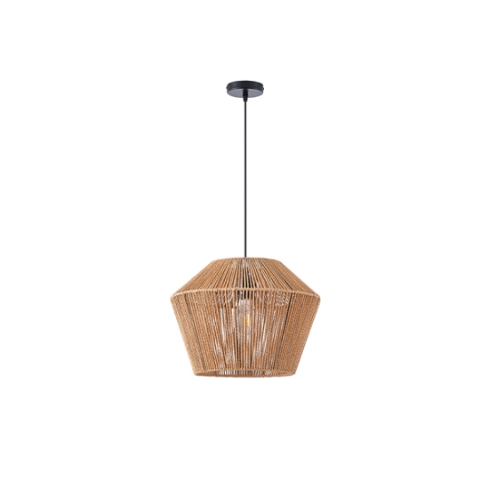 Imagine Lampa suspendată RATTAN SINGLE LIGHT 1XE27 MAX 15W 410X1320mm Culoare maro Arte Illumina VENTO