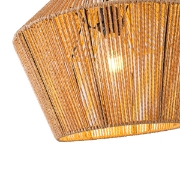 Imagine Lampa suspendată RATTAN SINGLE LIGHT 1XE27 MAX 15W 410X1320mm Culoare maro Arte Illumina VENTO