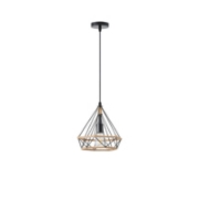Imagine Lampa suspendată rope-metal single light 527 Max 15W Ø250X1320mm negru-khaki Arte Illumina Flare