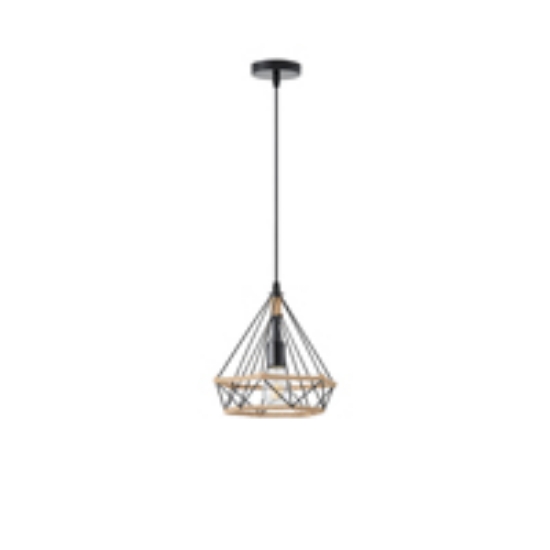 Imagine Lampa suspendată rope-metal single light 527 Max 15W Ø250X1320mm negru-khaki Arte Illumina Flare