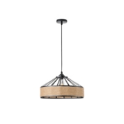 Imagine Lampa suspendată rope-metal unică HELIOS 15W D400X1300mm negru-khaki