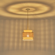 Imagine Lumină suspendată metal-textil unică 1XE27 max 15W Ø260X1260mm crem-alb ARTE ILLUMINA ISLA