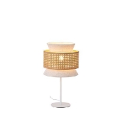 Imagine Pendul metal-textil 1XE27 Max 15W Ø260X460mm crem-alb Arte Illumina Isla