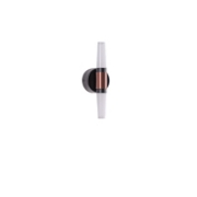 Imagine Aplica din aluminiu-metal-acril 2 lumini LED 6W 420Lm 3000K Ø80X240mm negru-aurie Arte Illumina Velas