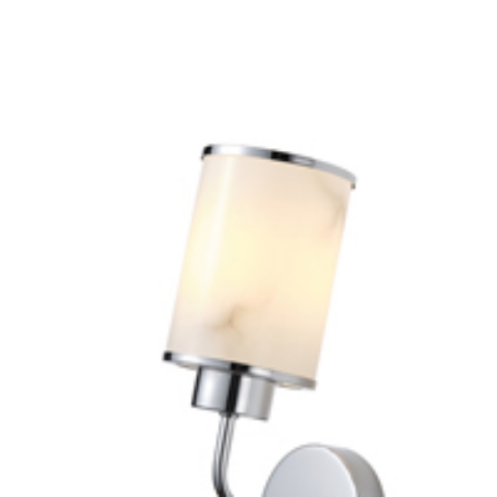 Imagine Aplica metal-sticlă cu un singur bec 1xE27 max 15W Ȋ160xȊ100x270mm argintie Arte Illumina Marbeline