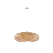 Imagine Lampa suspendată din bambus cu un singur corp 1XE27 Max 15W 760X1470mm crem Arte Illumina Lagoon