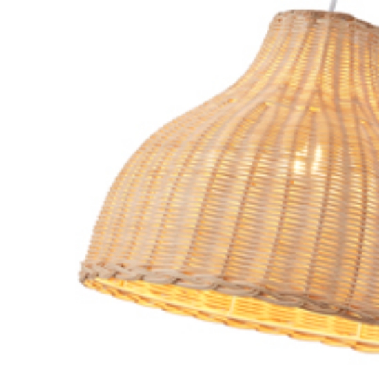 Imagine Lampa suspendată din bambus single light 1x1xE27 max 15W 330x1440mm crem Arte Illumina Coastal