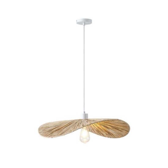 Imagine Lumină suspendată din bambus, un singur corp de iluminat 1XE27 Max 15W Ø550X1360mm crem Arte Illumina Oasis
