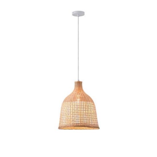 Imagine Lampa suspendată din bambus single light 1xE27 max 15W Ø310x1580mm crem Arte Illumina Earthy