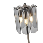 Imagine Lampă de birou metal-sticlă 3XE14 Max 8W Ø200X430mm Negru Arte Illumina Mira