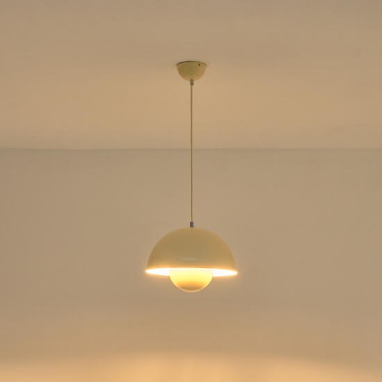 Imagine Lampa suspendată metalică cu un singur corp de iluminat 1XE27 Max 15W Ø255X1280mm Neagră Arte Illumina Hood