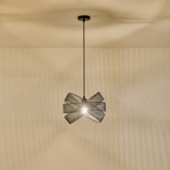 Imagine Lumină suspendată metalică single light 1x27 max 15W 350x1270mm negru Arte Illumina OGGI