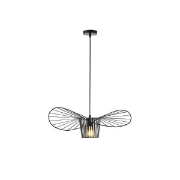 Imagine Lumină suspendată metalică single light 1xE27 max 15W 600x1270mm neagră Arte Illumina CAP