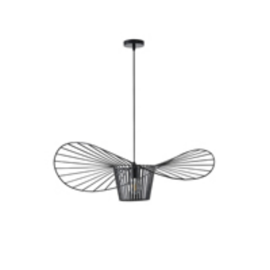 Imagine Lumină suspendată metalică single light 1xE27 max 15W Ø800x1270mm neagră Arte Illumina CAP
