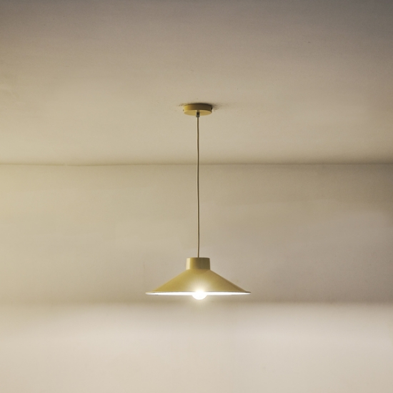 Imagine Lampa suspendată metalică Neli 1xE27 max 15W 360x1150mm crem lucios