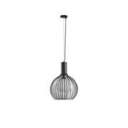 Imagine Lustră metalică suspendată 1xE27 Max 15W Ø340x1520mm Alb-Negru Arte Illumina Airy