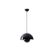 Imagine Lumină suspendată metalică cu un singur corp 1xE27 max 15W Ø300x1290mm neagră Arte Illumina Jarden