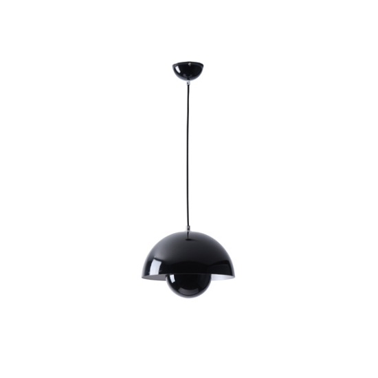 Imagine Lumină suspendată metalică cu un singur corp 1xE27 max 15W Ø300x1290mm neagră Arte Illumina Jarden