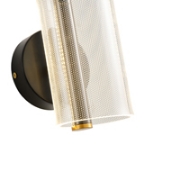 Imagine Aplica LED acrilic 8W 720Lm 3000K 105X175mm model Dots Pattern negru Arte Illumina Sparky