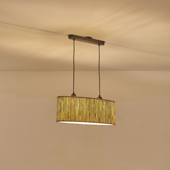 Imagine Lampa Suspendată Pampas 2Lumină 2XE27 Max 15W 580X1290mm Cremă Arte Illumina AENON