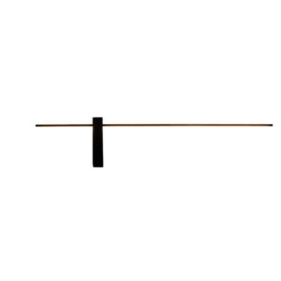 Imagine Lumină de perete din aluminiu-metal-acril LED 12W 840Lm 3000K 1000X200X40mm negru Arte Illumina Clio