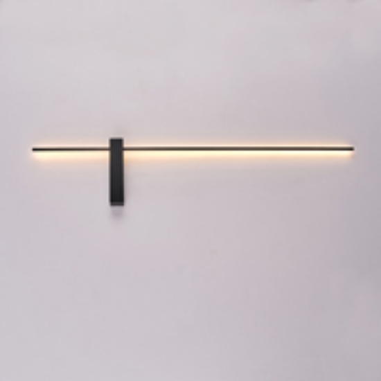 Imagine Lumină de perete din aluminiu-metal-acril LED 12W 840Lm 3000K 1000X200X40mm negru Arte Illumina Clio