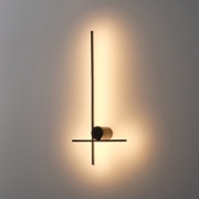 Imagine Aplica metal-acrilică LED 12W 840Lm 3000K 600X260X60mm "Right" neagră Arte Illumina Clio