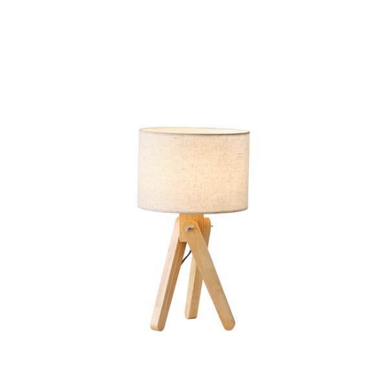 Imagine Lampă de birou din lemn 1XE27 Max 15W Ø280X500mm Alb Arte Illumina Madera