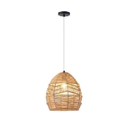 Imagine Lampa suspendată din bambus Aithra 1xE27 max 15W Ø300x1510mm maro