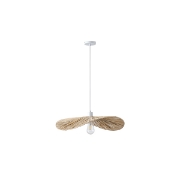 Imagine Lampa suspendată din bambus cu un singur bec 1xE27 max 15W Ø550x1360mm crem Arte Illumina Oasis