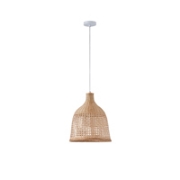 Imagine Lumină suspendată Bamboo Single Light 1XE27 Max 15W Ø310X1580mm Crem Arte Illumina Earthy