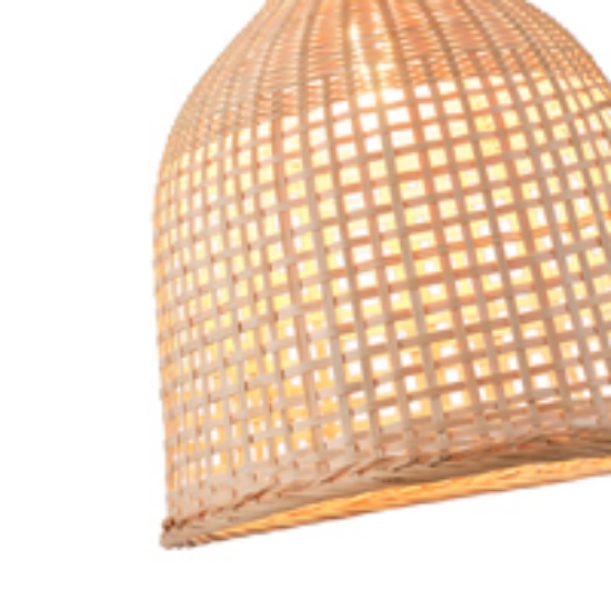 Imagine Lumină suspendată Bamboo Single Light 1XE27 Max 15W Ø310X1580mm Crem Arte Illumina Earthy