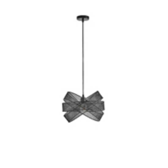 Imagine Lumină suspendată metalică single light 1x27 max 15W 350x1270mm negru Arte Illumina OGGI