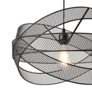 Imagine Lampa suspendată metalică 1xE27 max 15W 250x1280mm neagră Arte Illumina OGGI