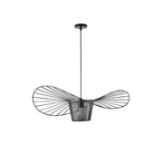 Imagine Lampa suspendată metalică cu un singur corp 1xE27 max 15W Ø800x1270mm neagră Arte Illumina CAP