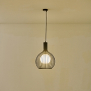 Imagine Lustră metalică cu un singur corp 1XE27 max 15W Ø340X1520mm alb-negru Arte Illumina Airy