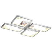 Imagine Lumină de plafon din aluminiu LED 36W 1400Lm 3000K 448X578mm argintie Arte Illumina Square