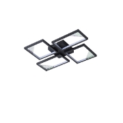 Imagine Lumină de plafon din aluminiu LED 36W 1400Lm 3000K 448X578mm argintie Arte Illumina Square