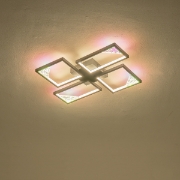 Imagine Lumină de plafon din aluminiu LED 36W 1400Lm 3000K 448X578mm argintie Arte Illumina Square