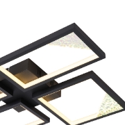 Imagine Lumină de plafon din aluminiu LED 36W 1400Lm 3000K 448X578mm argintie Arte Illumina Square