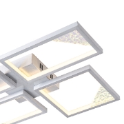 Imagine Lumină de plafon LED din aluminiu 36W 1400Lm 3000K 448X578mm neagră Arte Illumina Square