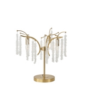 Imagine Lampă de birou metal-sticlă 3XE14 Max 8W Ø500X482mm Aur Transparent Arte Illumina Dynasty