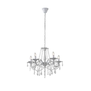 Imagine Lumină suspendată metal-sticlă 5 lumini 5XE14 alb ARTE ILLUMINA JEWEL