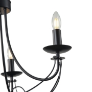 Imagine Lumină suspendată metalică 3 lumini 3XE14 8W 600X470X940mm negru Arte Illumina Vault