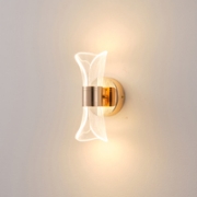 Imagine Aplica de perete LED acrilic 8W 720Lm 3000K 105X225mm Dots Rose Gold Arte Illumina TELA