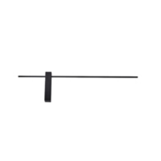 Imagine Aplicație LED din aluminiu-metal-acrilic 10W 700Lm 3000K 800X200X40mm neagră Arte Illumina Clio
